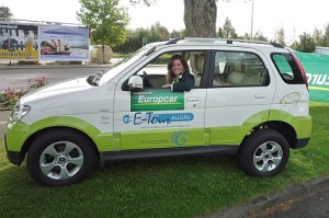 Europcar eE-Tour Allgäu LUIS 4U green Europcar verleiht das Elektroauto LUIS 4U green im Allgäu u.a. am Flughafen Memmingen