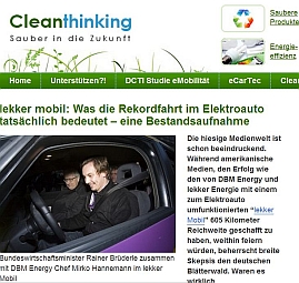 Mirko Hannemann Rekordfahrt Audi A2 Cleanthinking.de