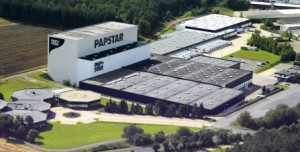Papstar Zentrallager Hier ist die Kolibri-Akku-Technologie von DBM Energy erfolgreich in Gabelstaplern im Einsatz: Beim Traditionsunternehmen Papstar aus der Eifel