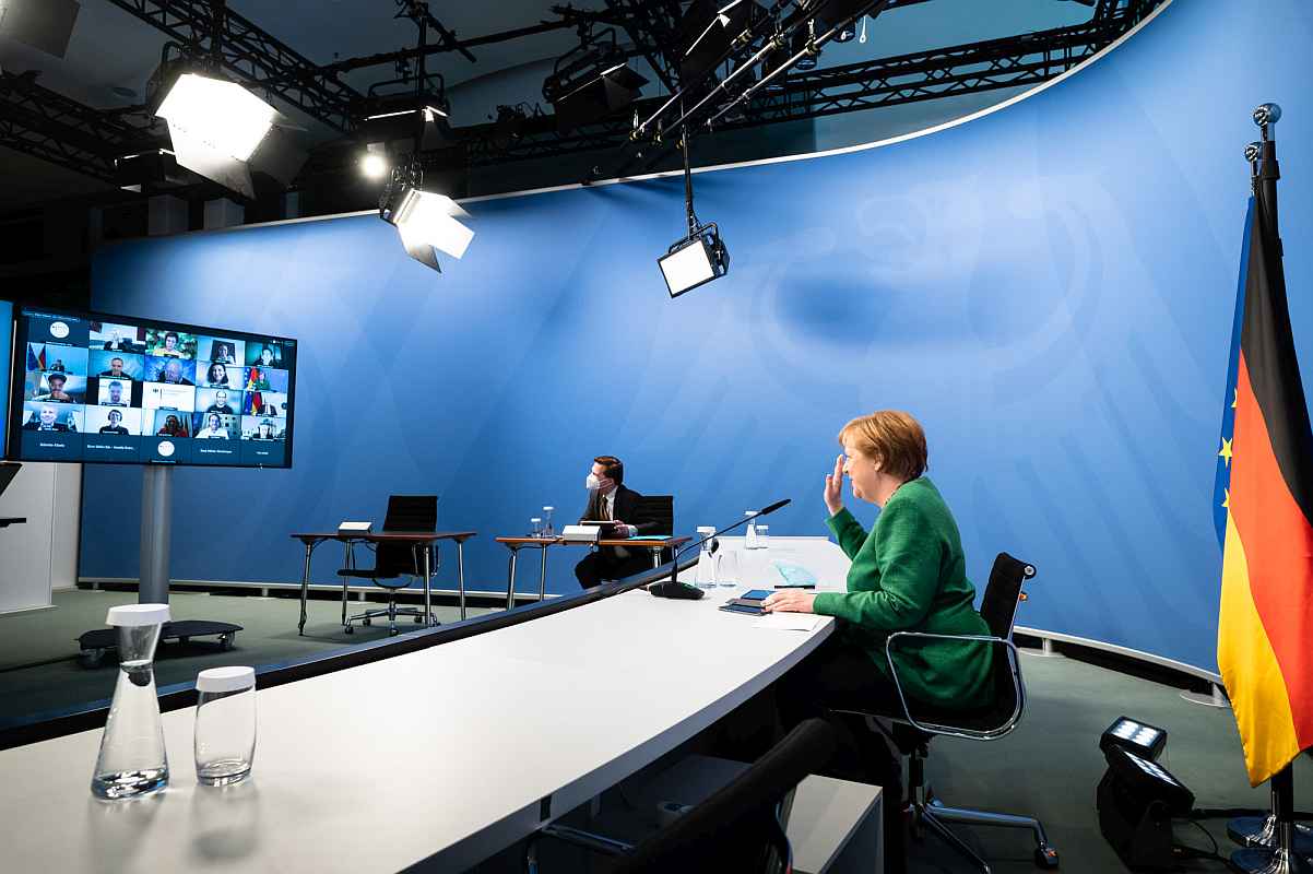 Petersberger Klimadialog Merkel Symbolfoto