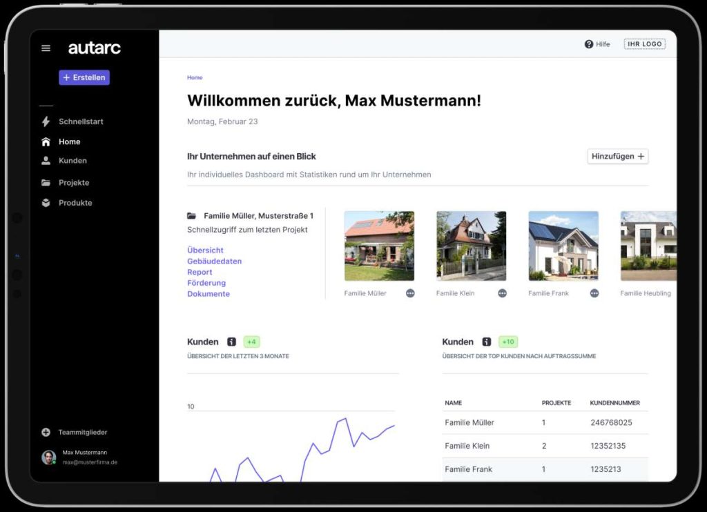 Autarc Betriebssystem Software Wärmepumpen