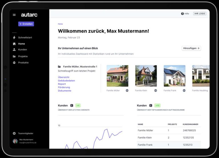Autarc Betriebssystem Software Wärmepumpen