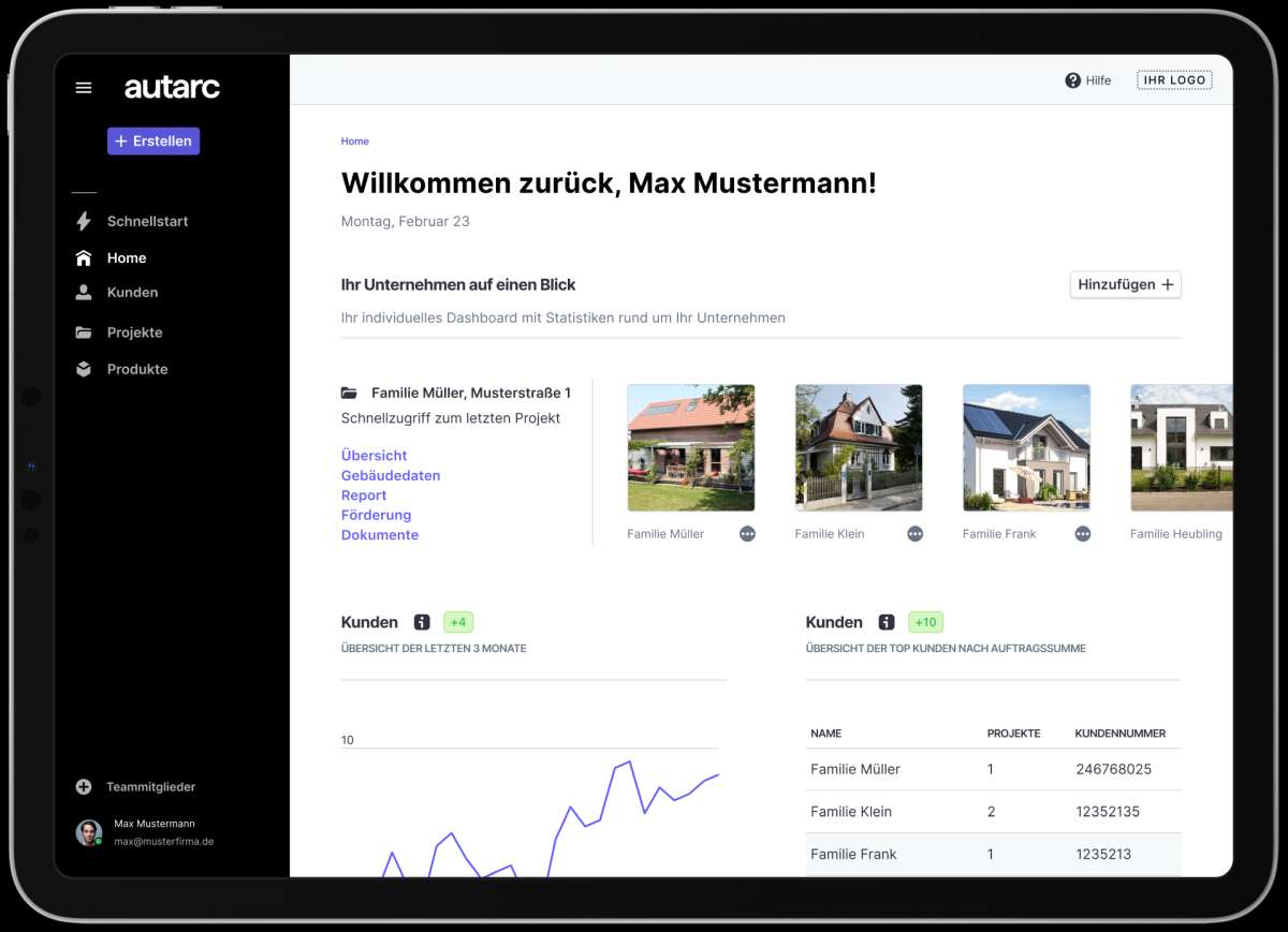 Autarc Betriebssystem Software Wärmepumpen