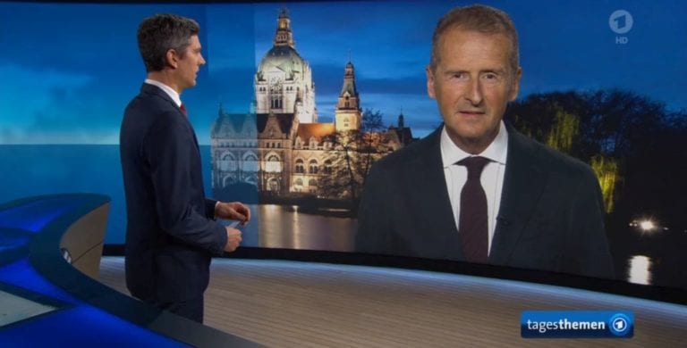 Autogipfel Diess Tagesthemen Interview