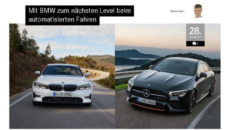 Automatisiertes Fahren BMW Daimler Kooperation