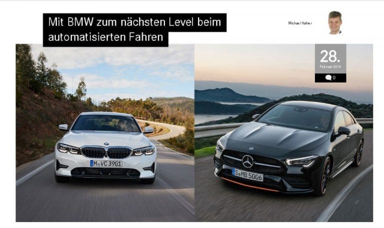 Automatisiertes Fahren BMW Daimler Kooperation