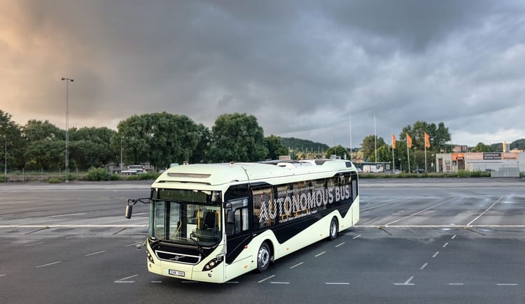 Erstmals präsentiert: Volvo stellt einen autonomen Bus im schwedischen Göteborg