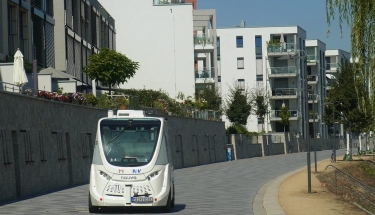 Elektrokleinbus in Mainz soll helfen, autonomes Fahren zu erforschen.