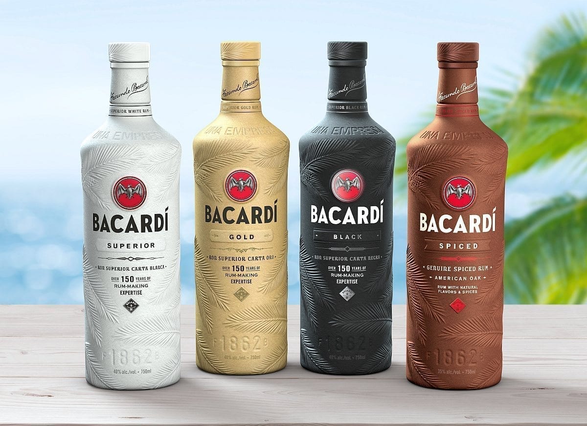 Bacardi PHA Flasche Bioplastik