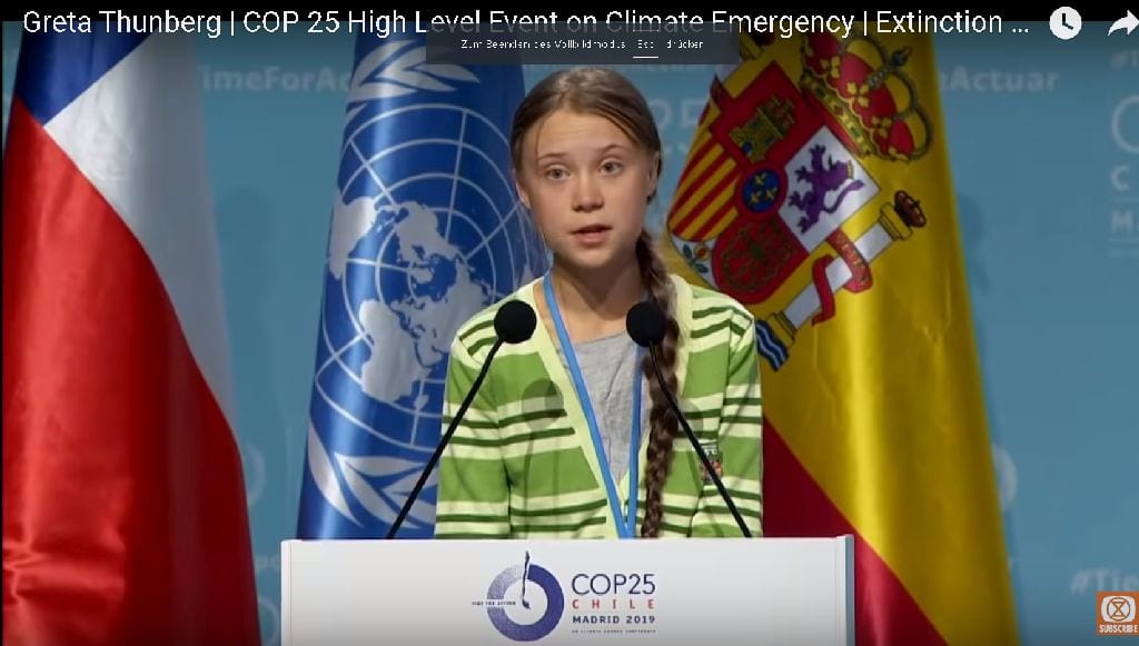 Greta Thunberg COP25 COP26