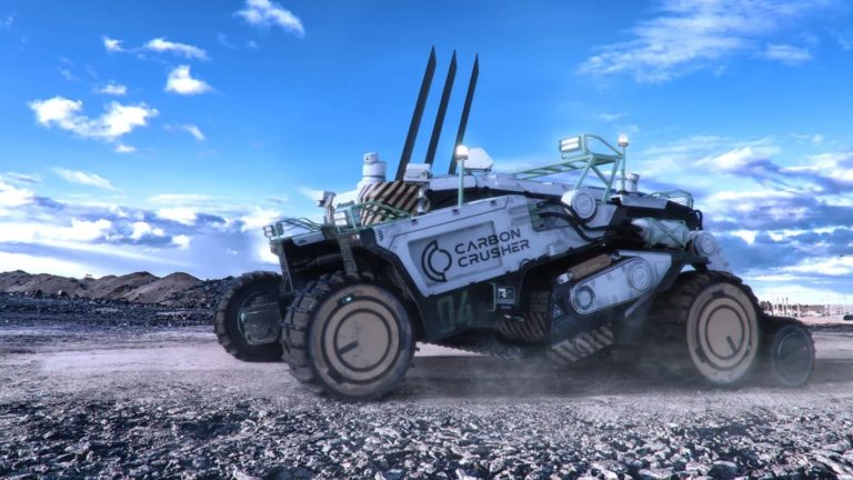 Carbon Crusher C02-negative Straßen