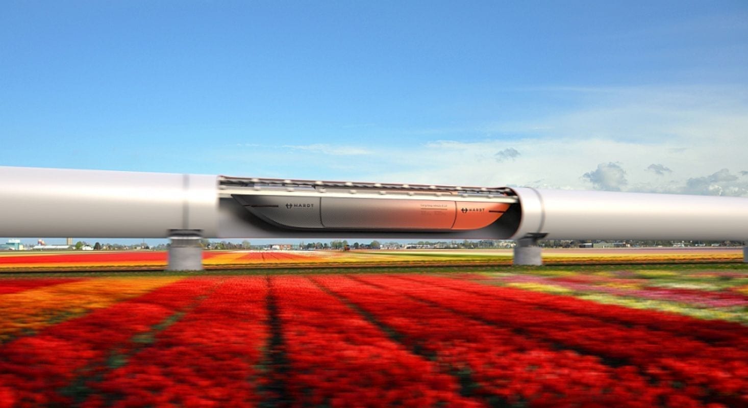 Cargo-Hyperloop Pilotstrecke Amsterdam Rotterdam