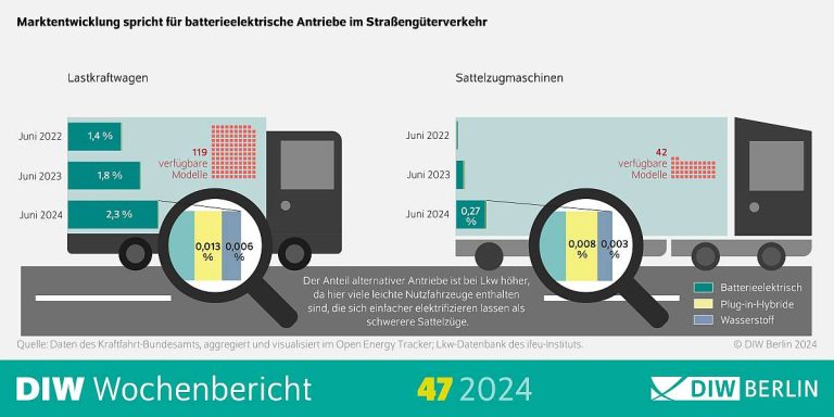 DIW Wochenbericht Grafik Batterieelektrische LKW