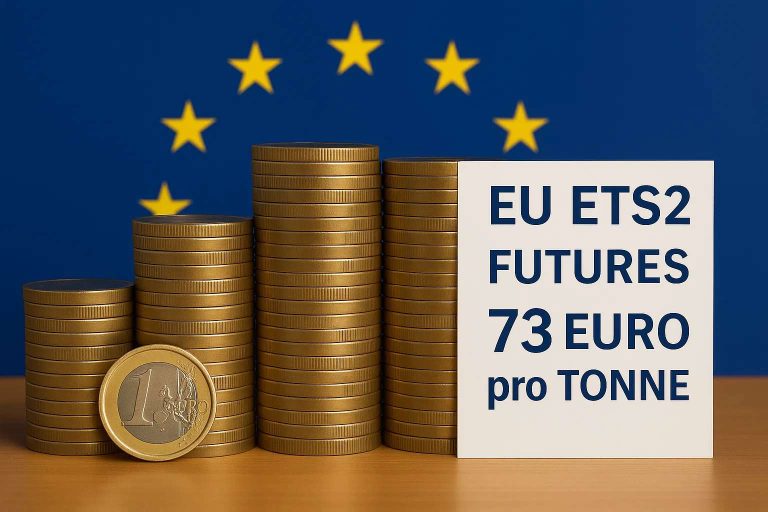EU ETS2 Futures 73 Euro pro Tonne Symbolbild