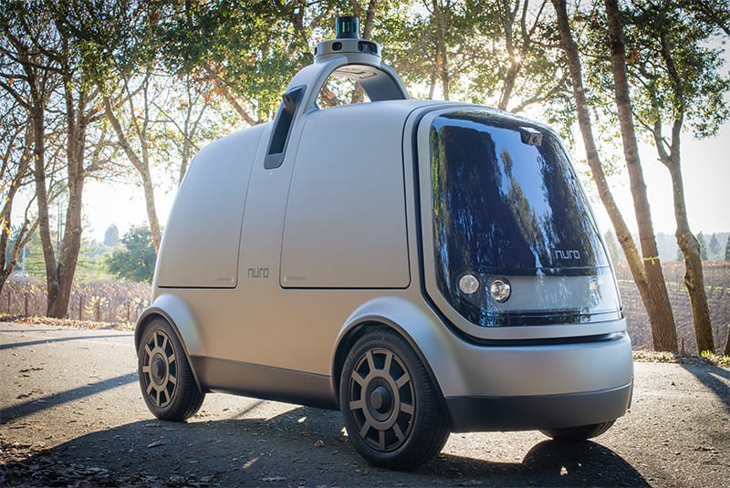 Nuro Elektro-Lieferwagen im Silicon Valley vorgestelt