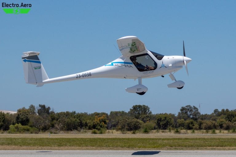 Kleines Leichtflugzeug Alpha Electro