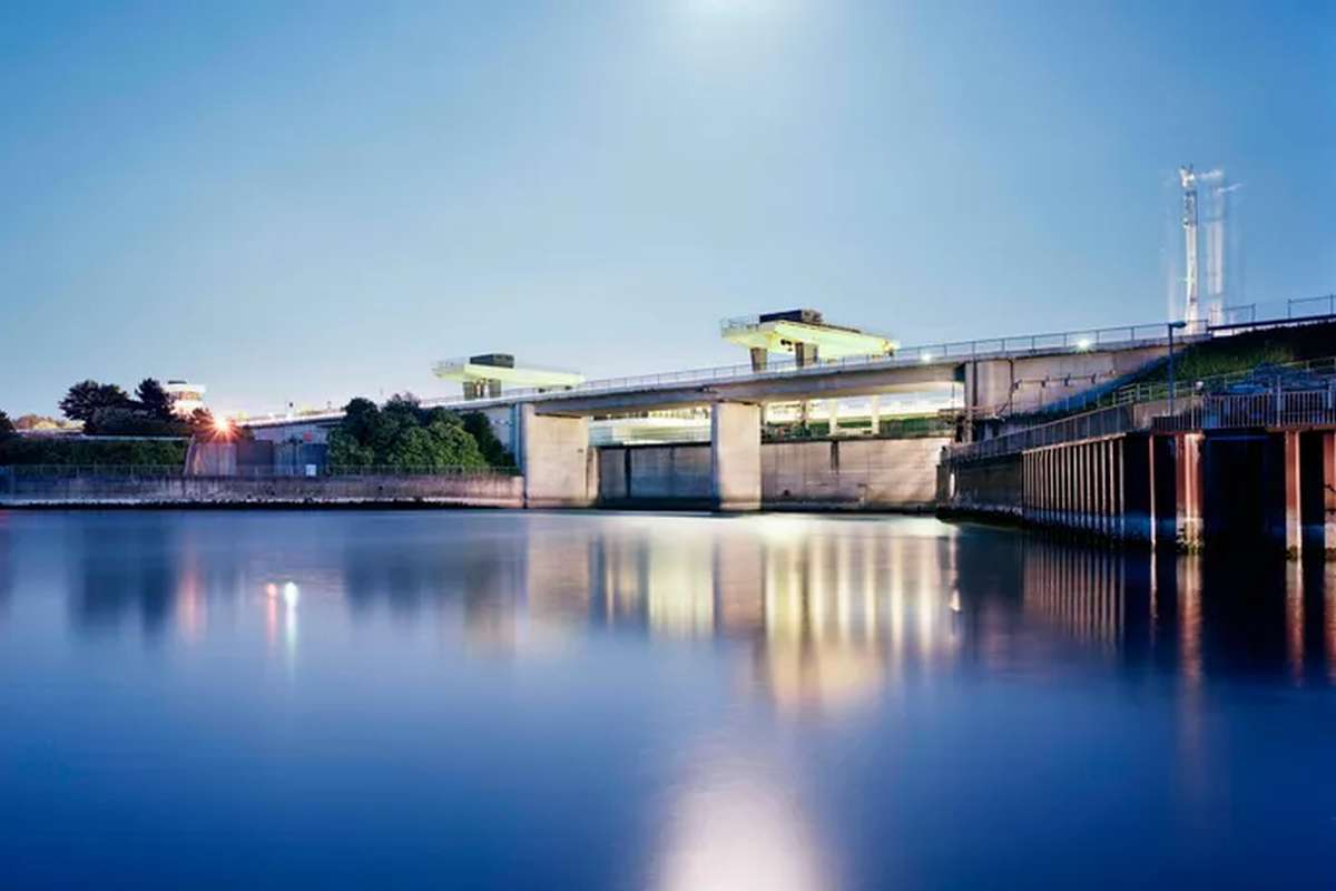 Wasserkraftwerk Iffezheim der EnBW
