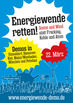 Aufruf zur Demonstration: ENergiewende retten