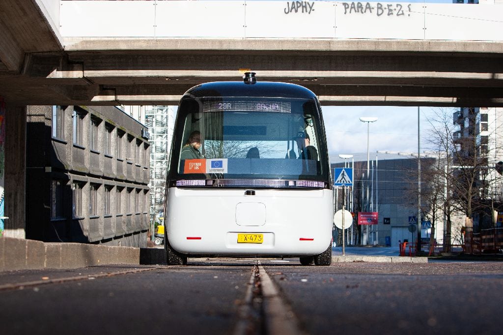 Cleantech-Startup Element 4 Test Autonomer Shuttlebus Helsinki