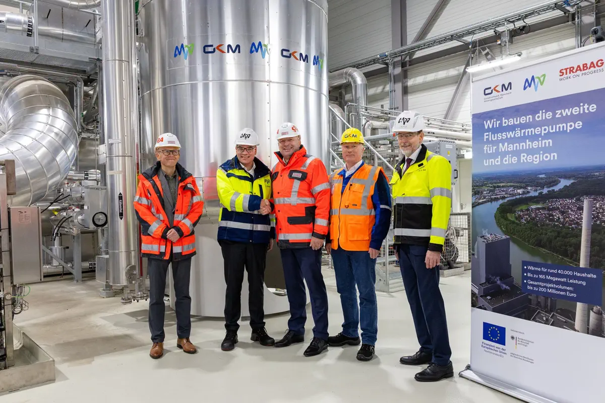 Die größte Flusswärmepumpe der Welt entsteht in Mannheim