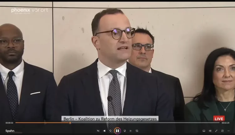 Pressekonferenz Eckpunkte vom Gebäudemodernisierungsgesetz mit Jens Spahn
