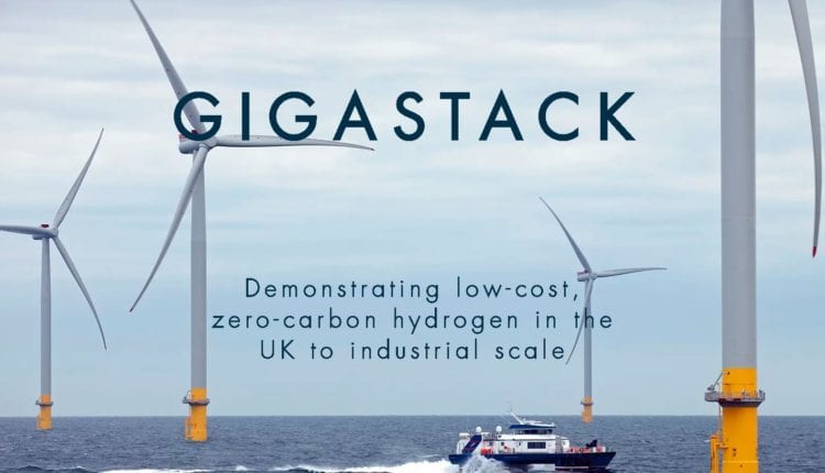 Gigastack Pffshore-Wind Wasserstoff Orsted ITM Power