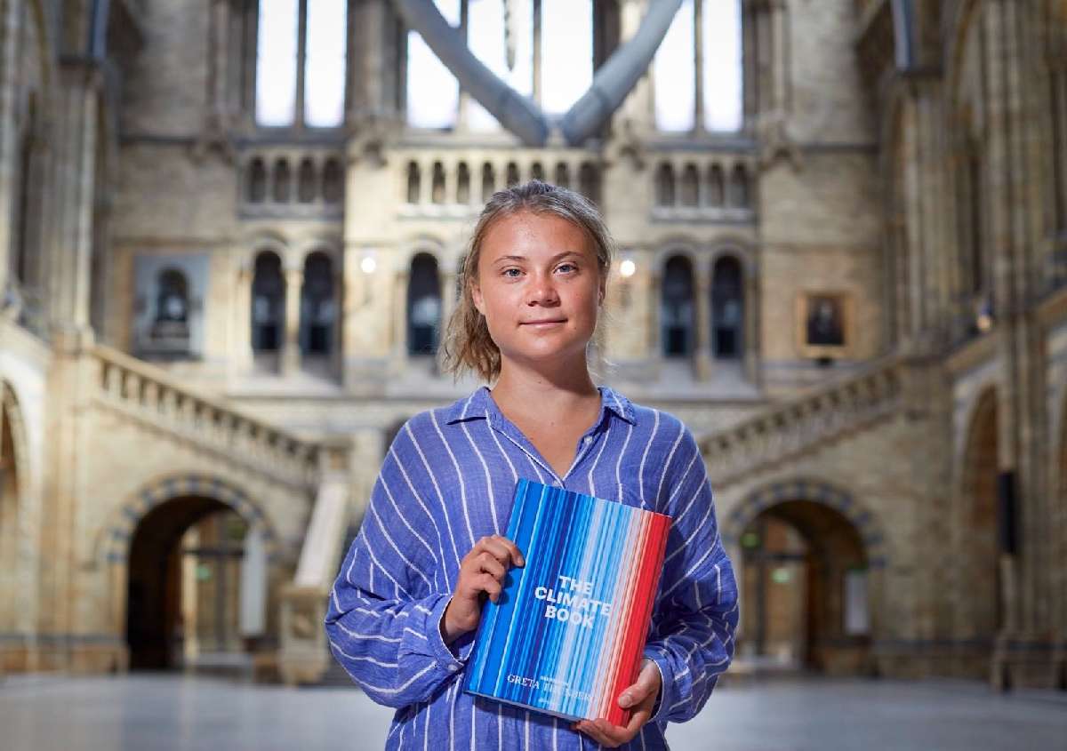 Greta Thunberg Klimaaktivistin präsentiert Das Klima-Buch