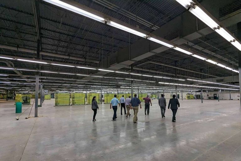 Halle von Solarcycle in Georgia für Solar-Recycling im großen Stil