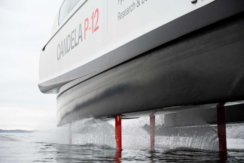 Hydrofoil-Technik von Candela