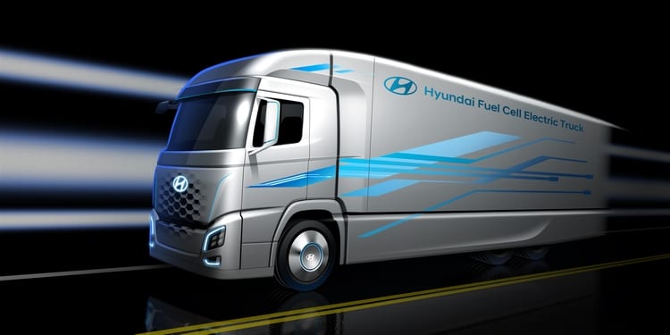 Hyundai setzt auf die Brennstoffzelle: Auch im Hyundai Fuel Cell Electric Truck