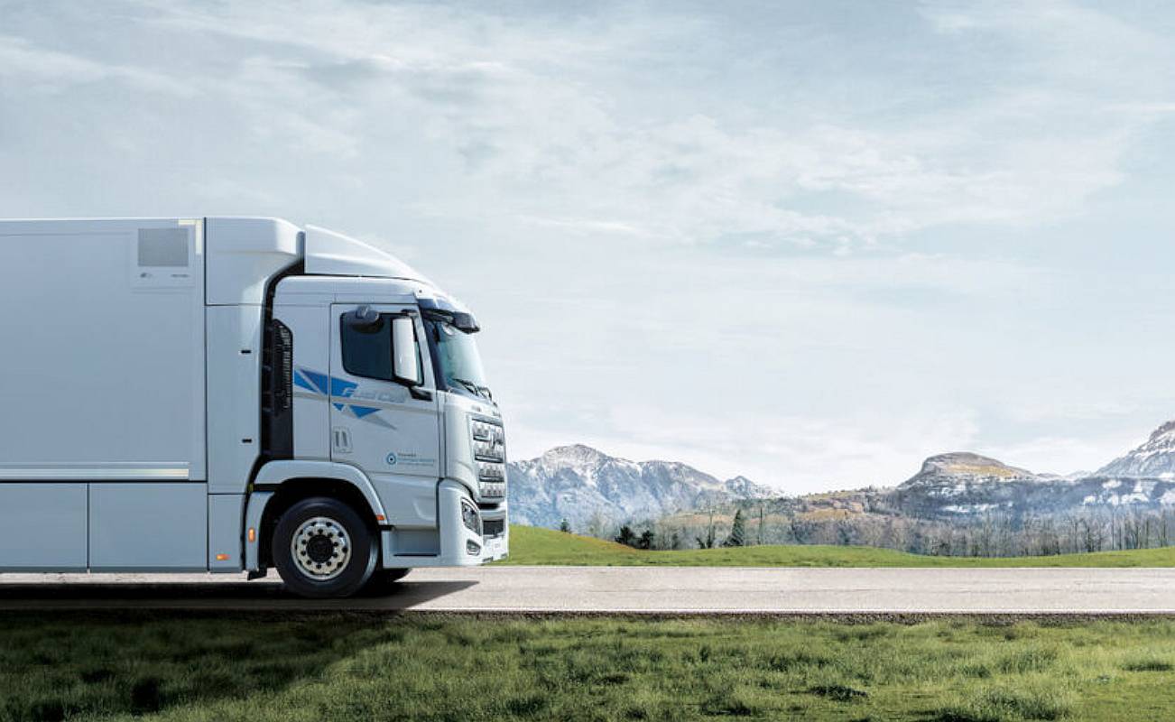 Hyundai Xcient Brennstoffzellen-Truck Wasserstoff