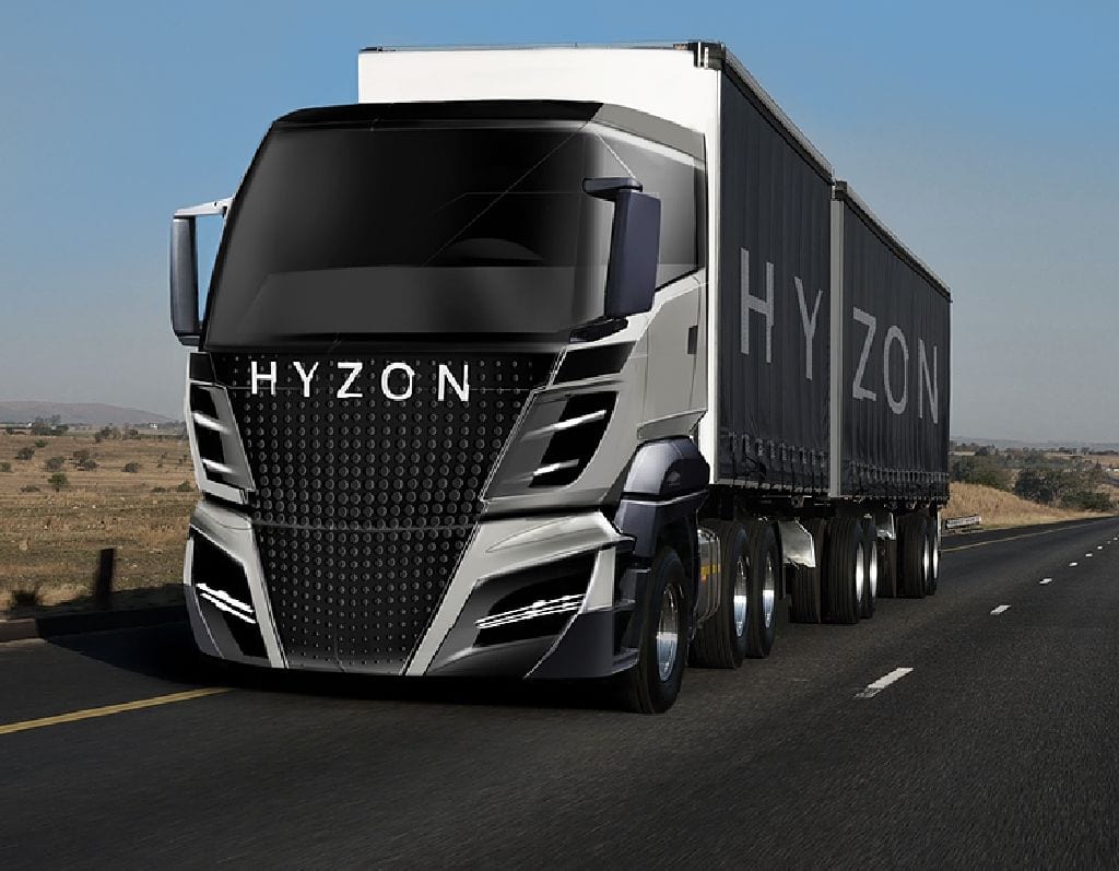 Hyzon H3-Truck mit Horizon-Brennstoffzelle
