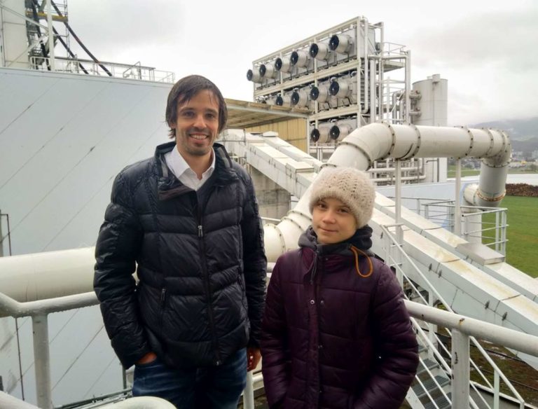 Cleantech: Wie Aldag, Wurzbacher und Co. die Welt zum Besseren verändern 7 Jan Wurzbacher, Co-Gründer von Climeworks, mit Greta Thunberg