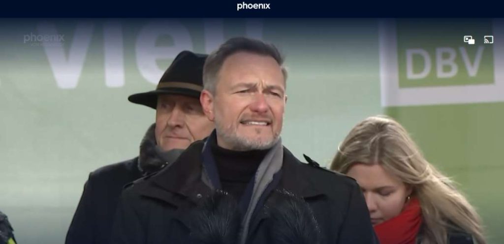 Kein Klimageld Christian Lindner Bauernproteste