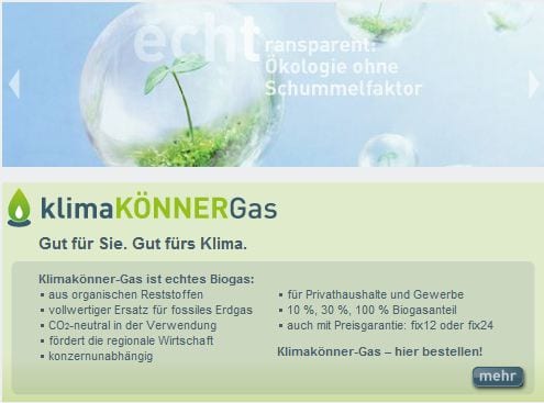 Klimakönner Biogas aus organischen Reststoffen