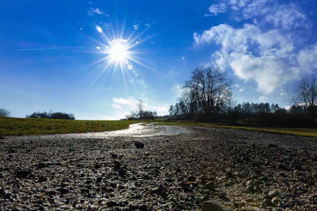 Klimaschutz ist Menschenrecht Sonne Weg