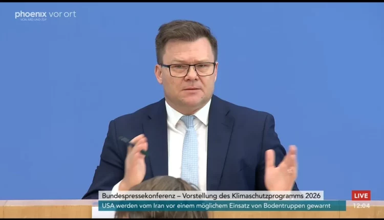 Klimaschutzprogramm 2026 - Vorstellung durch Carsten Schneider