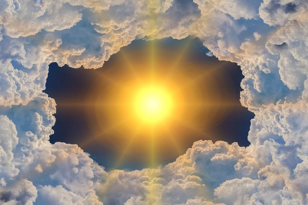 Klimawandel Globale Erwärmung Sonne Wolken Klima Cleanthinking