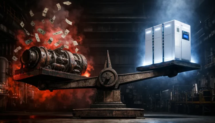 Kosten Gaskraftwerk vs. Batteriespeicher