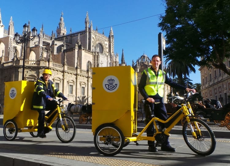 Lastenrad und E-Bike für die spanische Post