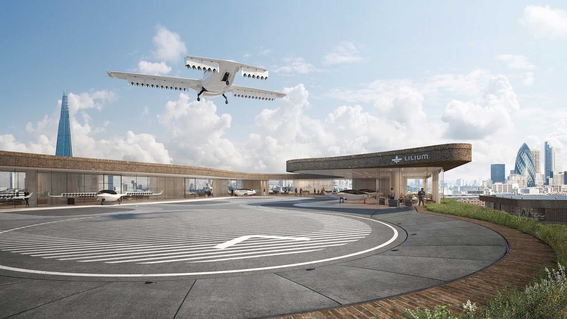 Vertiport von Lilium: so könnte ein Flughafen aussehen