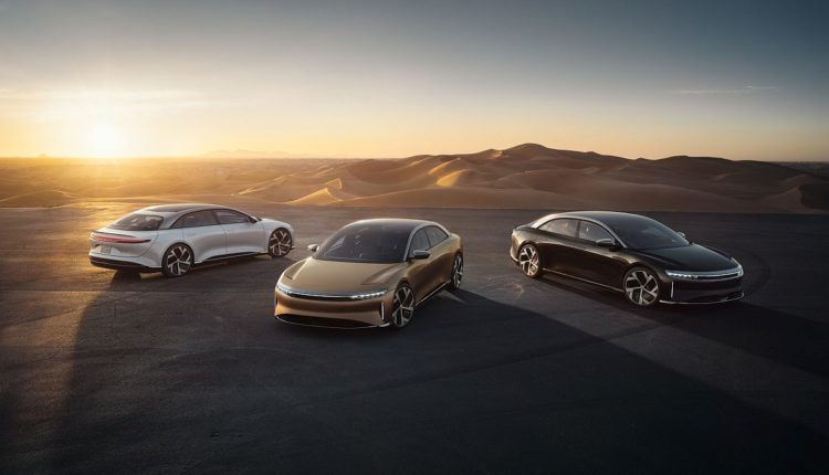 Lucid Motors Fahrzeuge Elektroauto