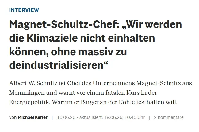So berichtet 