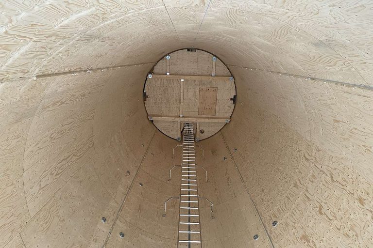 Modvion Holzturm Innenansicht