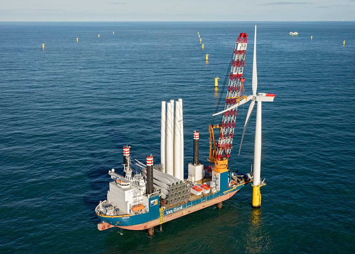 Offshore-Windpark Norther - bald mit Meeresalgen-Farm