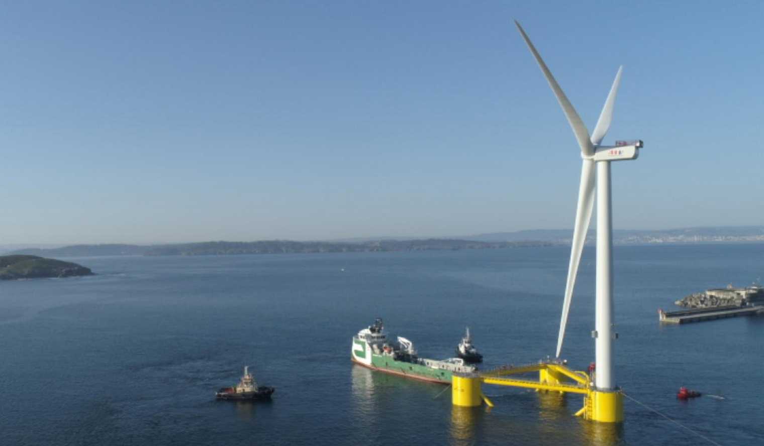 Ocean Winds Turbine auf dem Meer Engie EDPR