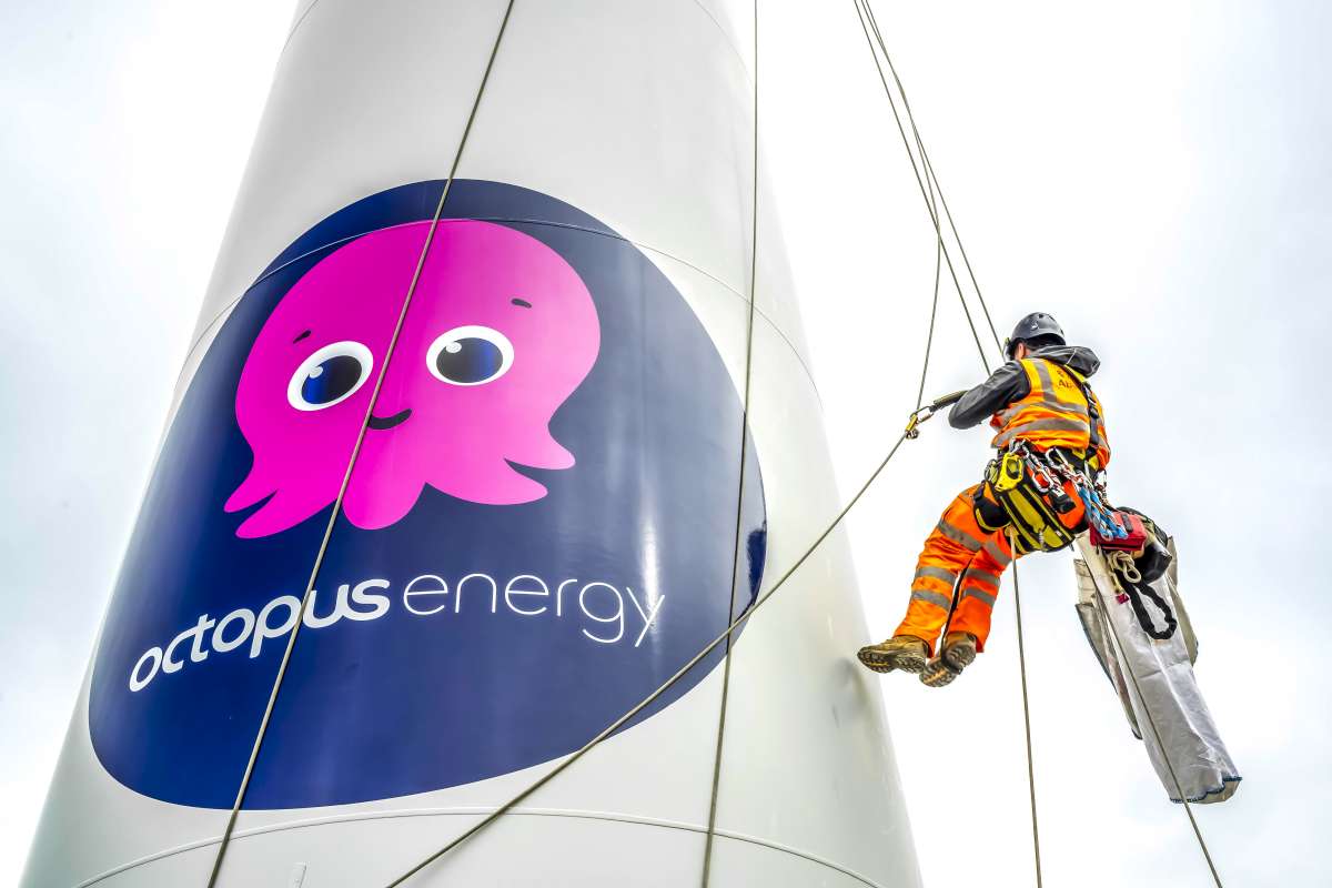Octopus Energy eigene Windkraftanlage Cleantech-Unternehmen