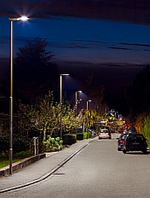 Es werde Licht: Die Gemeinde Kieselbronn hat Quecksilberdampflampen aus- und LED-Leuchten angeschaltet (Foto: Philips)