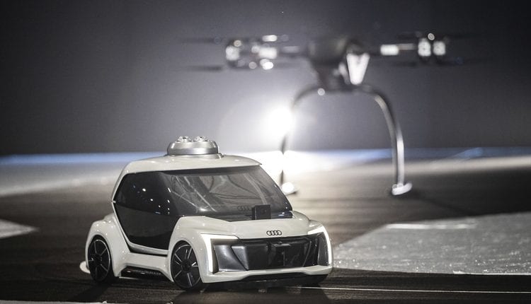 Die Drohne fliegt das Elektroauto: Pop.Up Next