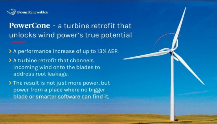 PowerCone Windkraftanlagen Biome Renewables